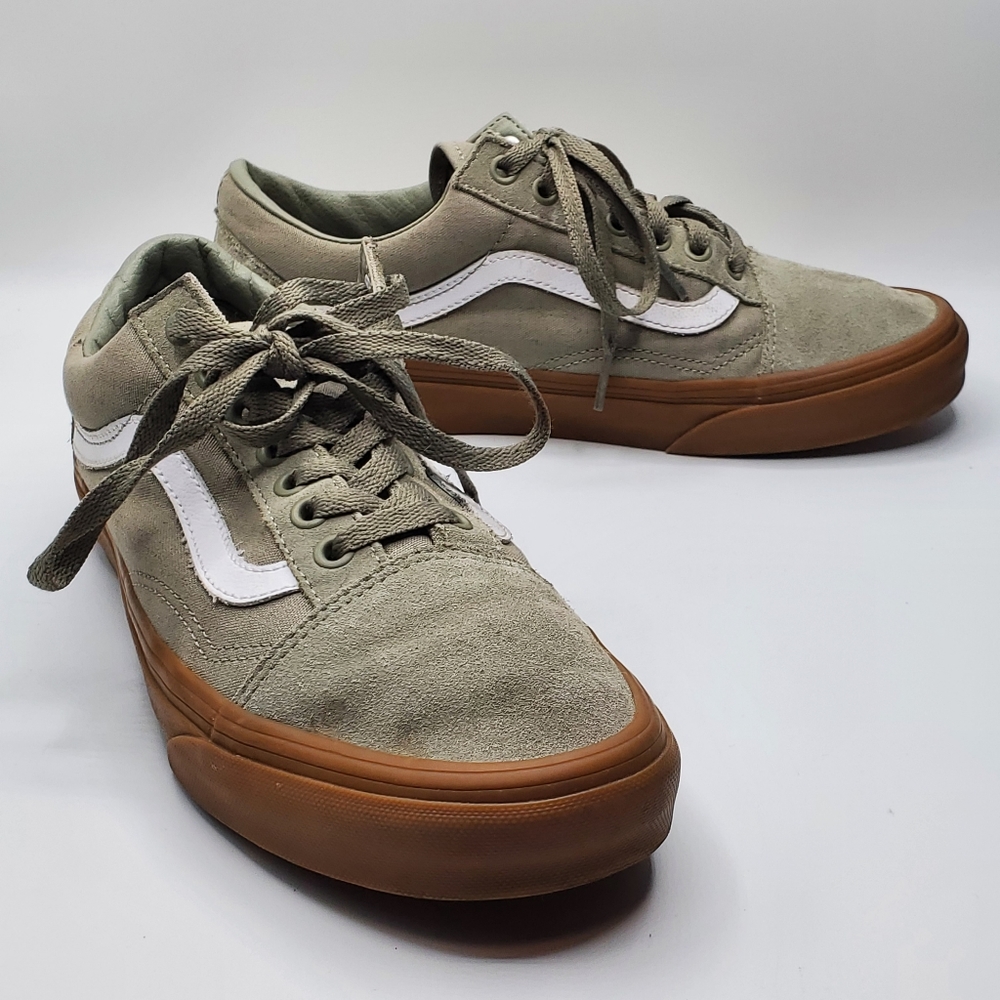 Vans classic chukka sidestripe suede canvas skater sneakers men 8 / women 10.5